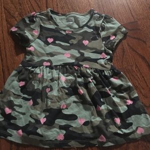 Camo girl peplum top